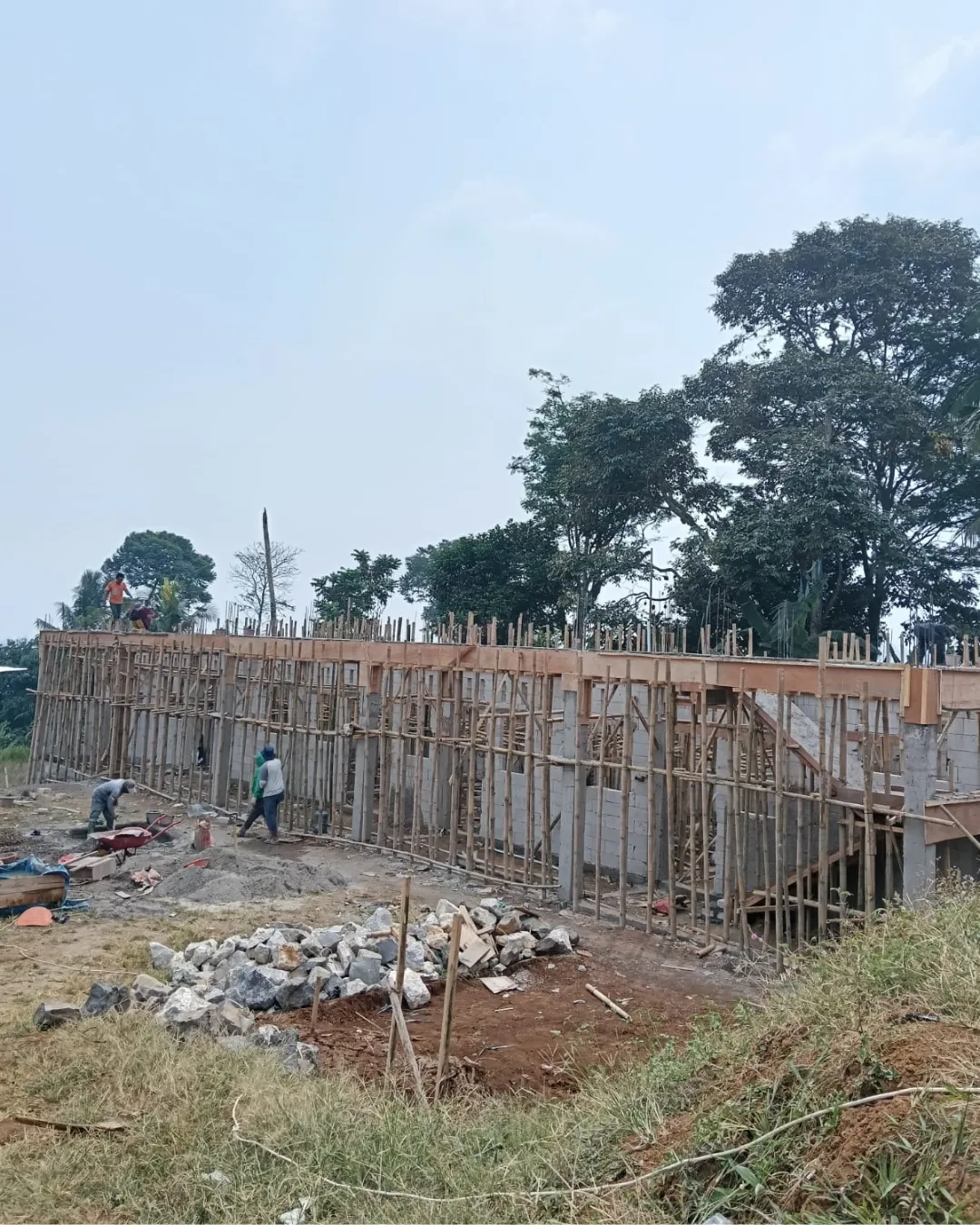 Pembangunan TABS Gadog Bogor, tampak samping